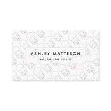 Zwart meisje Afro Natural Hair Stylist Black White