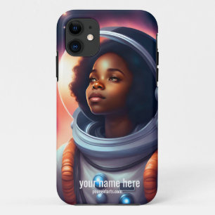 ZWART MEISJE ASTRONAUT INSPIRATIE KUNST Case-Mate iPhone CASE