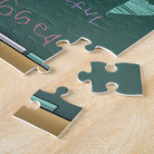 Zwart meisje en positieve woorden legpuzzel (Zijkant)