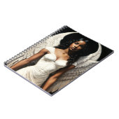 Zwart Meisje Engel Angelcore Art Notitieboek (Linkerzijde)