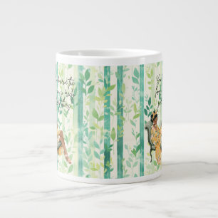 Zwart meisje Gezellig lezen Grote Koffiekop