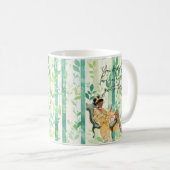 Zwart meisje Gezellig lezen Koffiemok (Voorkant rechts)