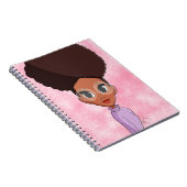 Zwart meisje in glazen notitieboek (Rechterzijde)