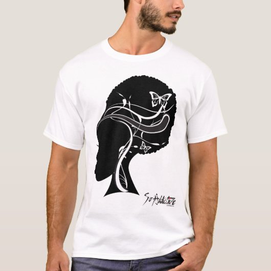 Zwart meisje, LOGO2 T-shirt (Voorkant)