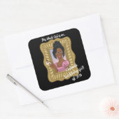 Zwart Meisje Loves Obstinate Headstrong Sticker (Envelop)