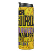 Zwart Meisje Magic - 3D Opgeblazen Effect Tumbler Thermosbeker (Geroteerd rechts)