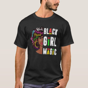 Zwart Meisje Magic Zwart Geschiedenis Maand Panthe T-shirt