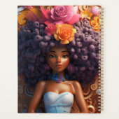 Zwart meisje magie melanine bruine huid meisjes bl planner (Achterkant)