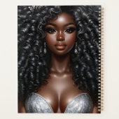 Zwart meisje magie melanine bruine huid meisjes zu planner (Achterkant)