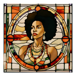 Zwart meisje magie melanine sista koningin vrouwen perfect poster