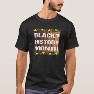 Zwart meisje Melanin Zwarte Geschiedenis Maand I A T-shirt