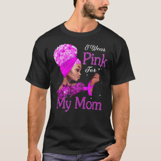 Zwart meisje met borstkanker dat ik roze voor Draa T-shirt