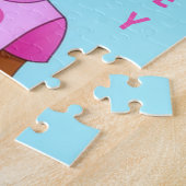 Zwart meisje met braids persoonlijke jigzaag Puzzl Legpuzzel (Zijkant)