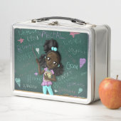 Zwart meisje met opwindende woorden (In situ)