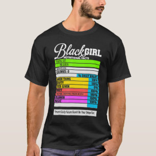 Zwart meisje met zwarte geschiedenis is prachtig t-shirt