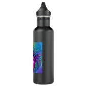 Zwart Meisje Pasen Magic Bruin Huid Meisjes Blauw  Waterfles (Rechts)