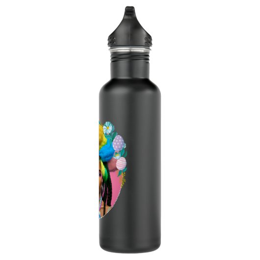 Zwart Meisje Pasen Magic Bruin Huid Meisjes Lente  Waterfles (Rechts)