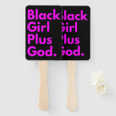 ZWART MEISJE PLUS GOD HANDWAAIER (Voorkant en achterkant)