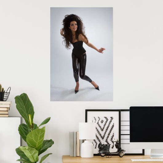 Zwart meisje poster (Thuiskantoor)