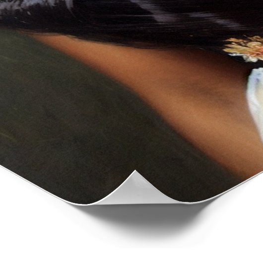  zwart meisje prinses kunst poster (Hoek)