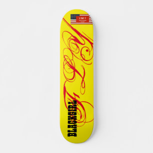 ZWART MEISJE Vlieg Skateboard, 7¾" Deck Persoonlijk Skateboard