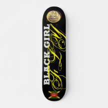 ZWART MEISJE Vlieg Skateboard, 7¾" Deck
