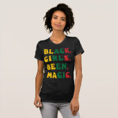 Zwart Meisjes Been Magic Afrikaans Amerikaans Koni T-shirt (Voorkant volledig)