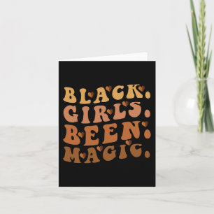 Zwart Meisjes Been Magic Melanin Afro Amerikaanse Kaart