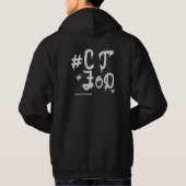 Zwart_ MELT _CTFOD Grijs lettertype Hoodie (Achterkant)