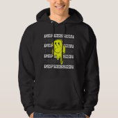 Zwart_ MELT _CTFOD Grijs lettertype Hoodie (Voorkant)