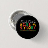 Zwart_Mensen_Hebben_A_Geschiedenis_02 Ronde Button 3,2 Cm (Voorkant /achterkant)