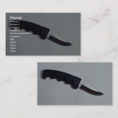 Zwart mes visitekaartje (Voorkant / Achterkant)