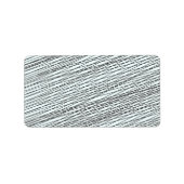 Zwart Messy lijnen speciaal cadeau Etiket (Voorkant)