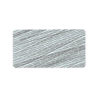 Zwart Messy lijnen speciaal cadeau Etiket