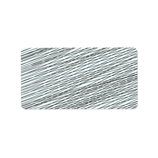 Zwart Messy lijnen speciaal cadeau Etiket (Voorkant)