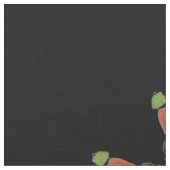 Zwart met bloemen stof (Close Up)