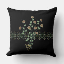 Zwart met bloemenaccent