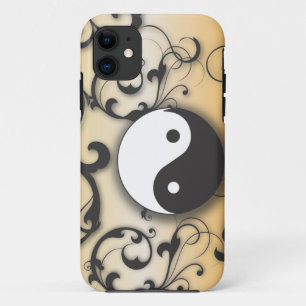 Zwart met Bronze Yin & Yang iPhone 11 Hoesje