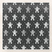 ZWART MET CHRISTMAS HOLIDAY GINGERBREAD MANNEN