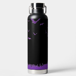 ZWART MET DONKERPAARSE HALLOWEEN BOOMSPINNEN WATERFLES