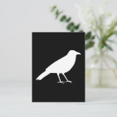 Zwart met een witte rij. briefkaart (Staand voorkant)