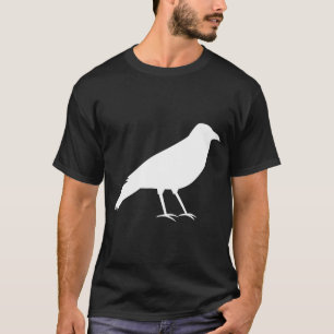 Zwart met een witte rij. t-shirt