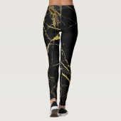 Zwart met Gold Foil-Leggings Leggings (Achterkant)