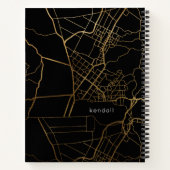 Zwart met Gold look Map en Naam Notitieboek (Achterkant)