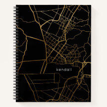 Zwart met Gold look Map en Naam