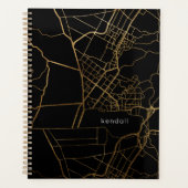 Zwart met Gold look Map en Naam Planner (Voorkant)