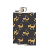 ZWART MET GOUD KERSTRENDIER HEUPFLES (Links)