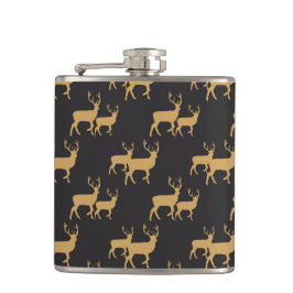 ZWART MET GOUD KERSTRENDIER HEUPFLES