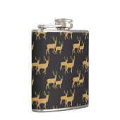 ZWART MET GOUD KERSTRENDIER HEUPFLES (Rechts)