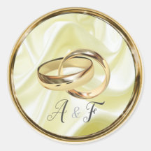 Zwart met goud op Champagne Silk